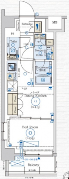 GENOVIA赤羽の間取り図