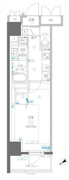 アルファレジデンシア南千住の間取り図