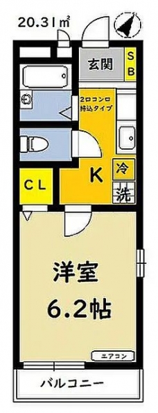 グリーンハウスの間取り図