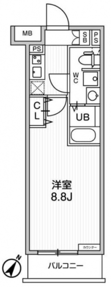 ジェノヴィア板橋本町Ⅲスカイガーデンの間取り図