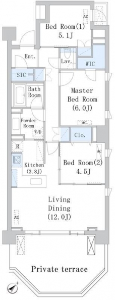 パークアクシス千川の間取り図