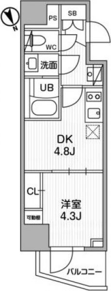 SYFORME江戸川橋の間取り図