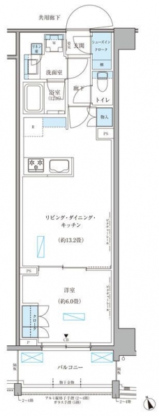 パークアクシス文京本郷の間取り図