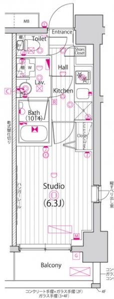 ガーラ・グランディ川口並木の間取り図