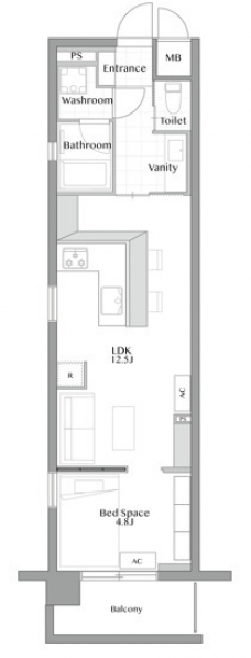 R-STYLE文京小石川の間取り図