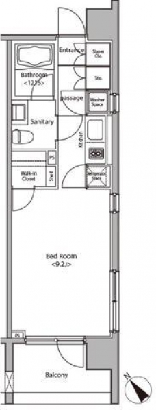 カスタリア大塚の間取り図