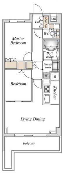 ＪＭＦレジデンス赤羽志茂の間取り図
