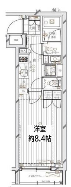 レガリス文京大塚の間取り図