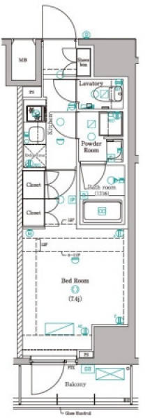 DIPS赤羽RESIDENCEの間取り図