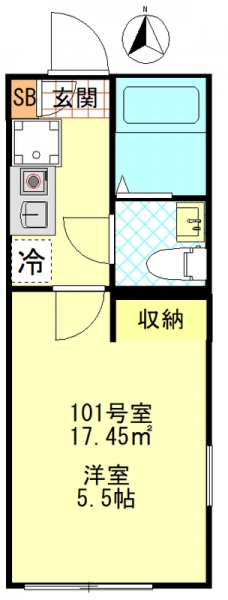 フィーカ板橋の間取り図