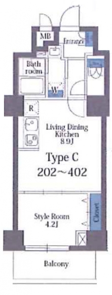 リリーフォート板橋大山の間取り図