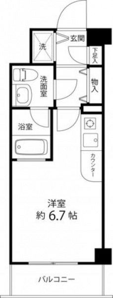 サンセール与野本町の間取り図