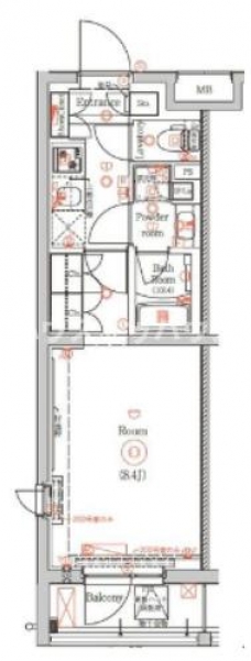 ガリシア東十条Southの間取り図