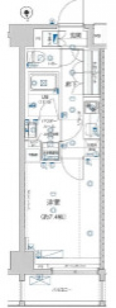GENOVIA板橋 west green veilの間取り図