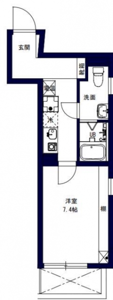 フュージョン板橋本町の間取り図