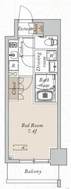 オープンブルーム川口の間取り図