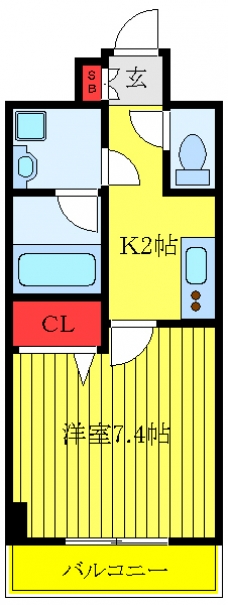 メインステージ板橋本町駅前Ⅱの間取り図