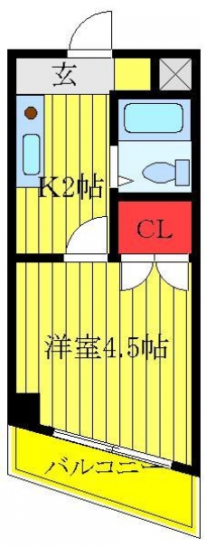 ユースハイムの間取り図