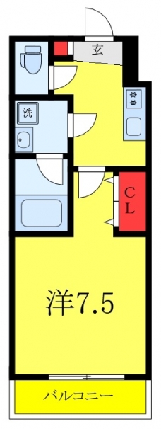クレヴィスタ常盤台の間取り図