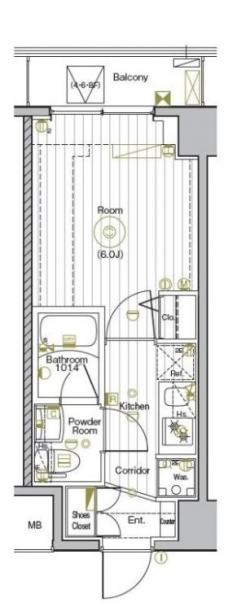 グランヴァンプレミアムイースト川口の間取り図