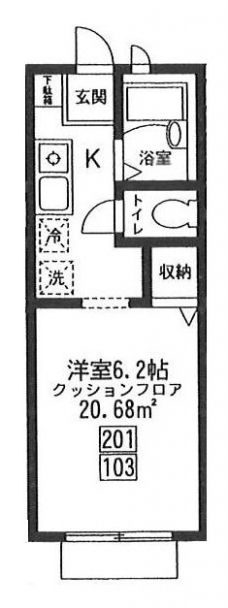 フルールウエハラの間取り図