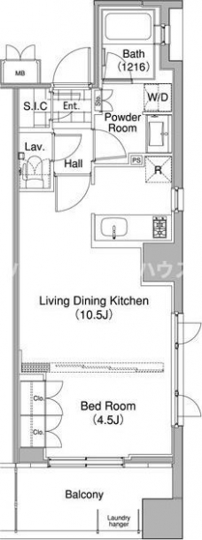 コンフォリア東池袋ＷＥＳＴの間取り図