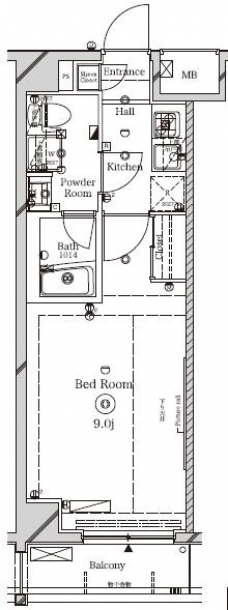 ラフィスタ本蓮沼の間取り図