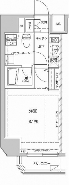ジェノヴィア東大前グリーンヴェールの間取り図