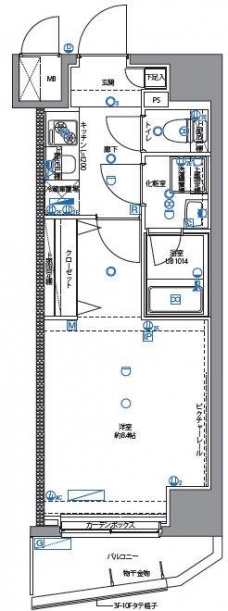 パティーナ武蔵関の間取り図