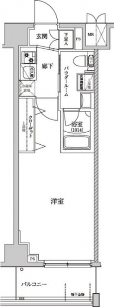 パティーナ十条DUOの間取り図