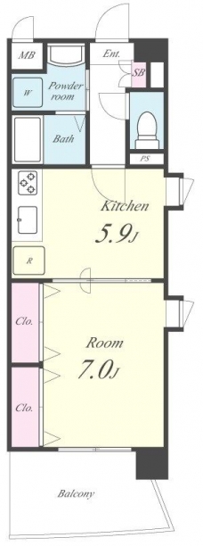 グレイスコートの間取り図