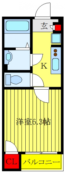 レオネクストやまとⅢの間取り図