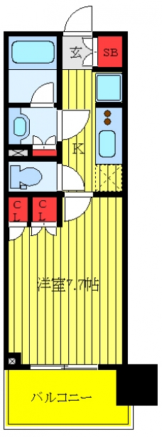 ルフォンプログレ滝野川の間取り図