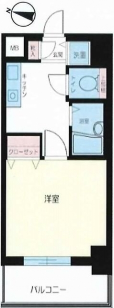 エクセリア池袋の間取り図