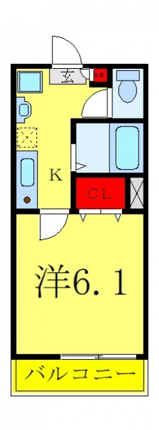Ｔ’ｓ　Ｃｕｏｒｅ椎名町の間取り図