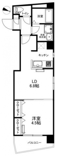 ルミナス西日暮里の間取り図