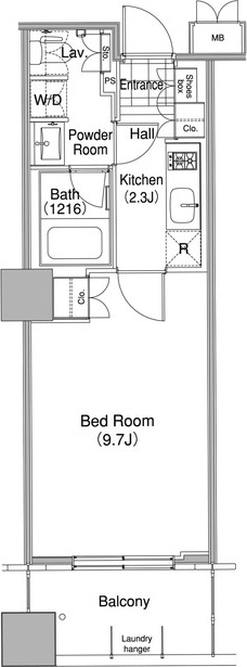 コンフォリア東池袋ＷＥＳＴの間取り図