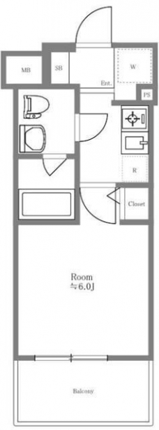 ハーモニーレジデンス池袋＃002の間取り図