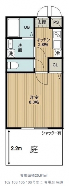 ヴィラキャリーヌの間取り図
