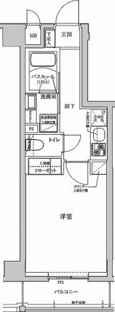 アルテカーサアリビエ東京イーストの間取り図