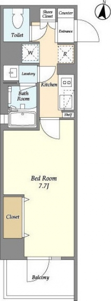 ミレドゥーエ神楽坂の間取り図
