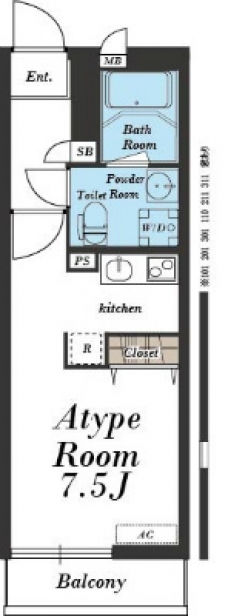 リブリ・クレールカルチェⅠの間取り図