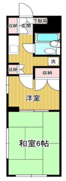 東川口宝パレスの間取り図