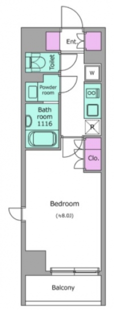 ドゥーエ日暮里の間取り図