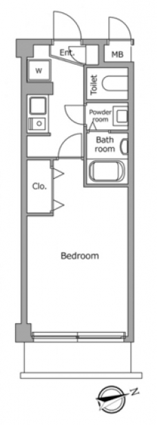 レジディア本郷菊坂プレイスの間取り図
