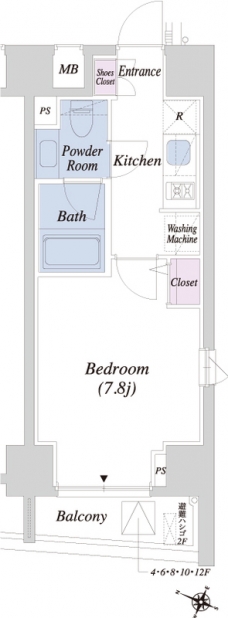 THEATER COURT本駒込の間取り図
