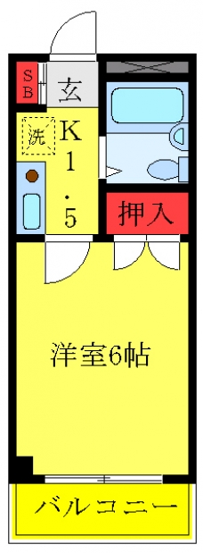 石塚ハイツの間取り図