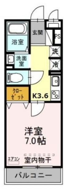フルールさくらⅡの間取り図