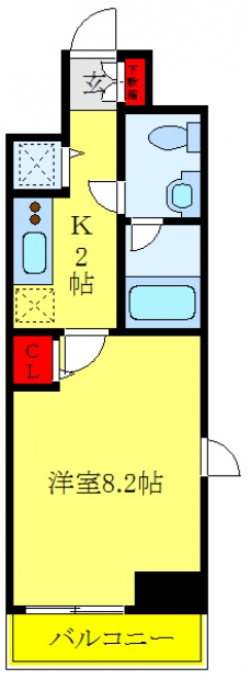 LEXE赤羽の間取り図