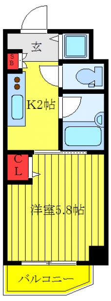 グラントゥルース西日暮里の間取り図